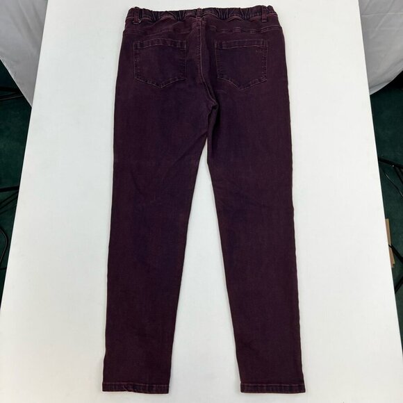 Grace & Lace Womens Jeggings Jeans Purple Stretch Pockets Pull On Mid Rise XL - Picture 7 of 9